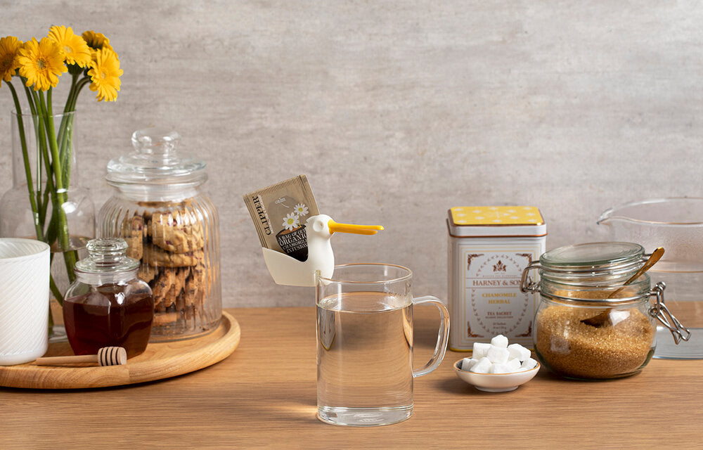 Pelicup holder til tepose - hvid